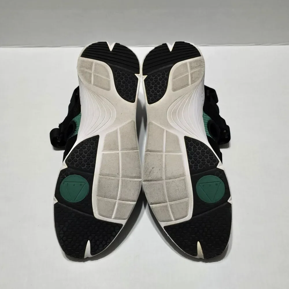 MCQ Alexander Mcqueen Men's 12 Black Green Tech Sandal 1.0 Straps Sneakers EU 45